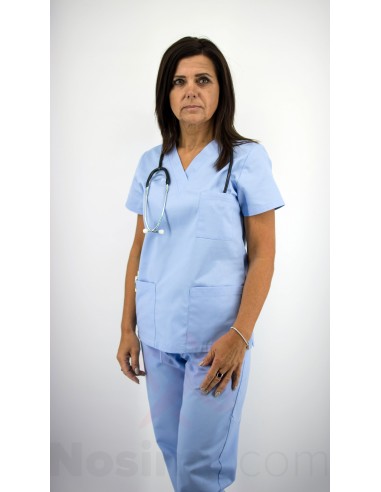 damska bluza medyczna Marina Pro jasny niebieski
